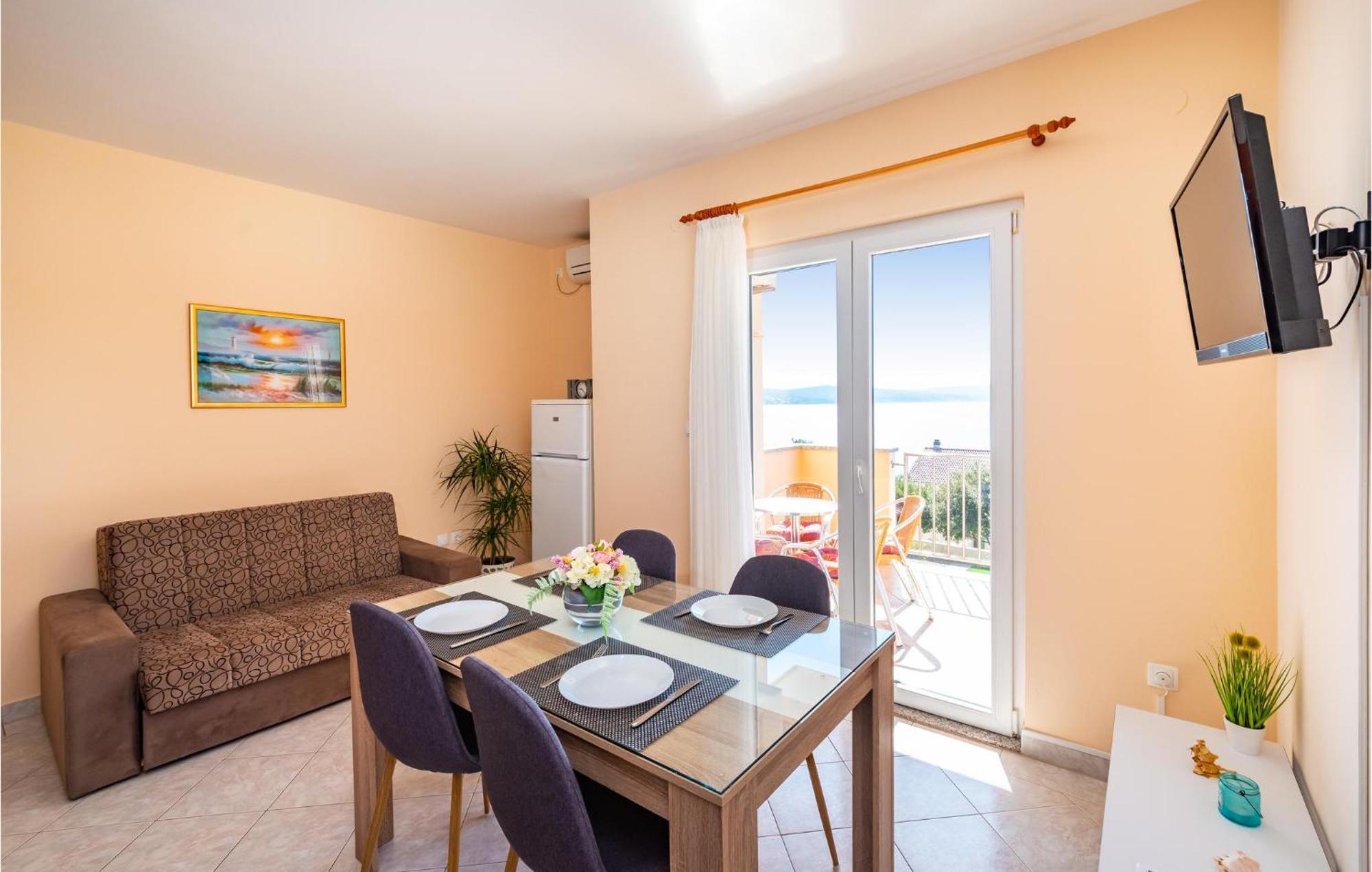 Cozy Apartment In Posedarje With House Sea View Екстер'єр фото